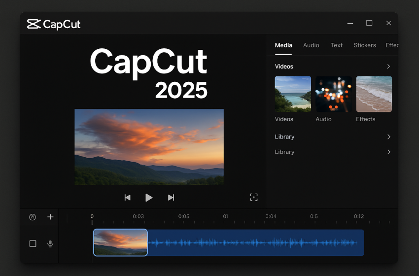  CapCut PC Full 2025 – Phần mềm chỉnh sửa video mạnh mẽ
